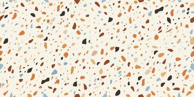 Terrazzo mosaic tile pattern, marble floor texture vector