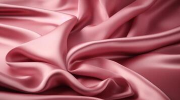 ai generado rosado satín o seda suave textura antecedentes para diseño y fotografía proyectos foto