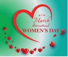 International women's Day banner vector