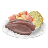 Carne en lata y col png