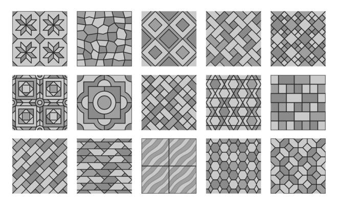 Grey pavement top view pattern, sidewalk tile