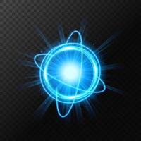 Dynamic Blue Light Explosion on A Background, Isolated and Easy to Edit, Vector Illustration