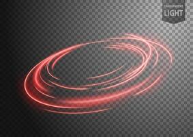 Abstract Red Twist of Light with A Background, Isolated and Easy to Edit, Vector Illustration