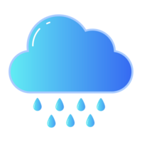 rain cloud icon, free icon, suitable for mobile app icons, websites, etc. png