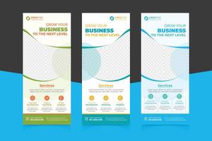 Business Roll Up Banner Template design vector