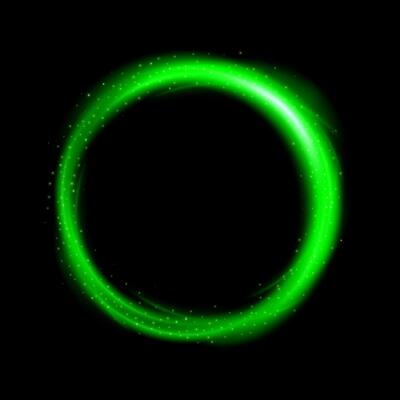 Round Green Light Twisted, Suitable For Product Advertising, Product Design, and Other., Vector Illustration