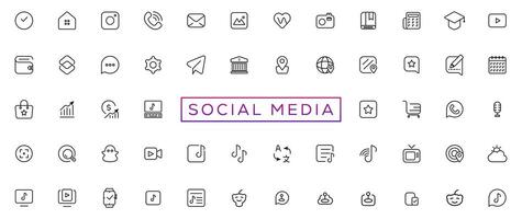 Social media logotype set. Facebook instagram twitter youtube snapchat whatsap pinterest linkedin vimeo tiktok periscope behance reddit logo set. Social network icons vector