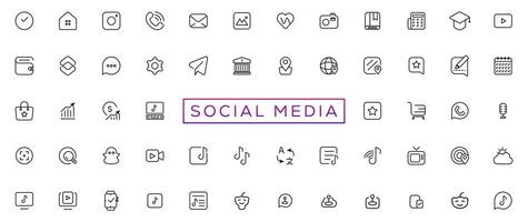 Social media logotype set. Facebook instagram twitter youtube snapchat whatsap pinterest linkedin vimeo tiktok periscope behance reddit logo set. Social network icons vector