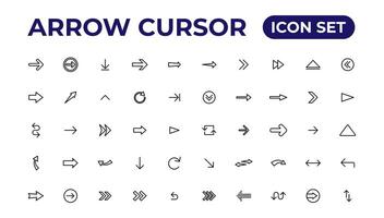 Arrow icon. Arrow vector collection. Arrow. Cursor.