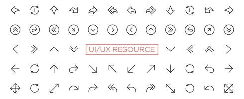 Minimalist and simple looking ui icons set for dark, light mode. Outline isolated user interface elements for night, day themes vector