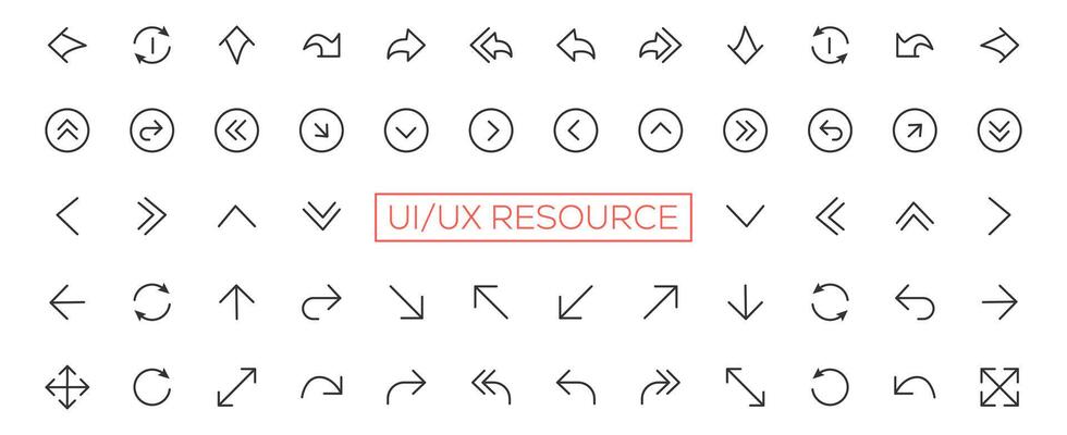 Minimalist and simple looking ui icons set for dark, light mode. Outline isolated user interface elements for night, day themes