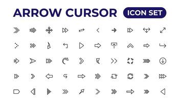 Arrow icon. Arrow vector collection. Arrow. Cursor.