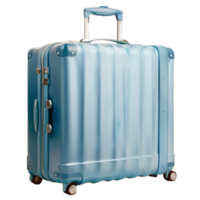 ai généré gros coloré Voyage valise isolé coupé avec ombre sur transparent Contexte png fichier