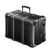 ai généré gros coloré Voyage valise isolé coupé avec ombre sur transparent Contexte png fichier