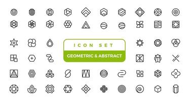 Abstract graphic geometric symbols and objects. vector