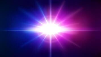 Sunlight Dazzling, Outer Space Background. Widescreen, Vector Illustration