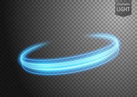 Abstract Blue Ring of Light with A Background, Isolated and Easy to Edit, Vector Illustration