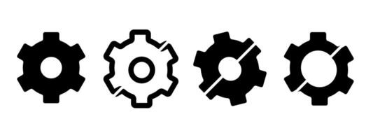 Setup and Settings Icons Set. Collection of simple linear web icons such Installation, Settings, Options, Download, Update, Gears and others and others. Editable vector stroke.