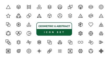 Abstract graphic geometric symbols and objects. vector