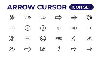 Arrow icon. Arrow vector collection. Arrow. Cursor.