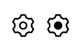 Setup and Settings Icons Set. Collection of simple linear web icons such Installation, Settings, Options, Download, Update, Gears and others and others. Editable vector stroke.