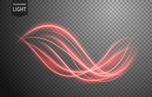 Abstract Red Wave of Light with A Background, Isolated and Easy to Edit, Vector Illustration