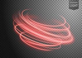 Abstract Red Twist of Light with A Background, Isolated and Easy to Edit, Vector Illustration