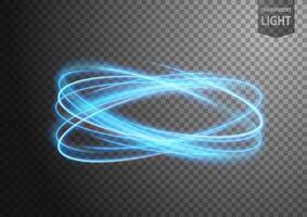 Abstract Blue Ring of Light with A Background, Isolated and Easy to Edit, Vector Illustration