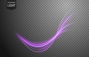 Abstract Violet Wave of Light with A Background, Isolated and Easy to Edit, Vector Illustration