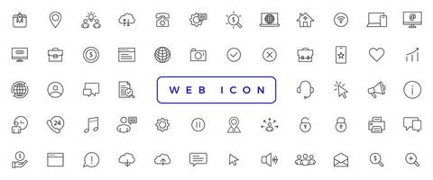 Web icon set. Website set icon vector. for computer and mobile vector