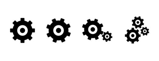 Setup and Settings Icons Set. Collection of simple linear web icons such Installation, Settings, Options, Download, Update, Gears and others and others. Editable vector stroke.