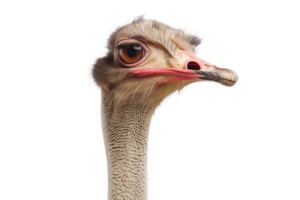 AI generated an ostrich is standing in front of a transparent background png