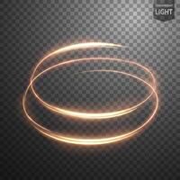 Glowing Spiral on Background, Abstract Light Speed Motion Effect, Vector Illustration