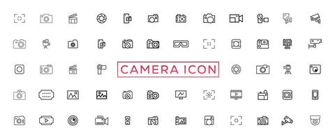 Photo and video icon set. Icons of photography, image, photo gallery, video camera and photo camera. Diaphragm icon. image, photo gallery Vector illustration