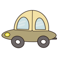 mini auto met schattig kleur png