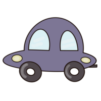 mini voiture avec mignonne Couleur png