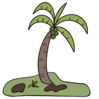 de colores Coco árbol png