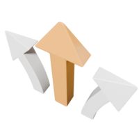 3D Direction Arrow png