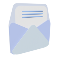 3d enveloppe illustration png