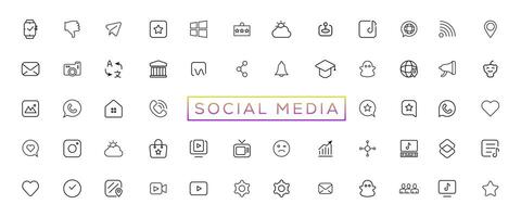 Social media logotype set. Facebook instagram twitter youtube snapchat whatsap pinterest linkedin vimeo tiktok periscope behance reddit logo set. Social network icons vector