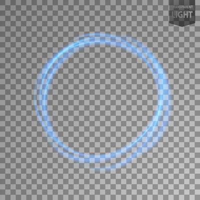 Round Blue Light Twisted, Suitable For Product Advertising, Product Design, and Other, Vector Illustration