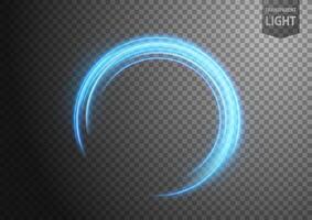 Abstract Blue Ring of Light with A Background, Isolated and Easy to Edit, Vector Illustration