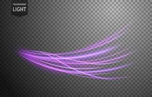 Abstract Violet Wave of Light with A Background, Isolated and Easy to Edit, Vector Illustration