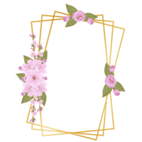 desenhado à mão Rosa cereja flores - Japão inspirado flores png