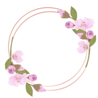 desenhado à mão Rosa cereja flores - Japão inspirado flores png
