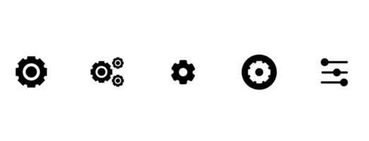 Setup and Settings Icons Set. Collection of simple linear web icons such Installation, Settings, Options, Download, Update, Gears and others and others. Editable vector stroke.