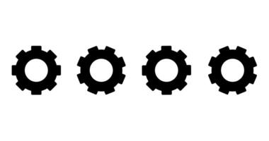settings icon in different style vector illustration. two colored and black settings vector icons designed in filled, outline, line and stroke style can be used for web, mobile, ui