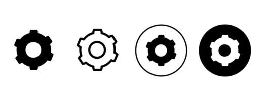 Setup and Settings Icons Set. Collection of simple linear web icons such Installation, Settings, Options, Download, Update, Gears and others and others. Editable vector stroke.