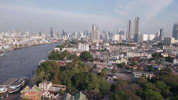 skyline della città di bangkok video