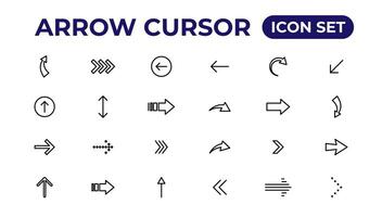 Arrow icon. Arrow vector collection. Arrow. Cursor.